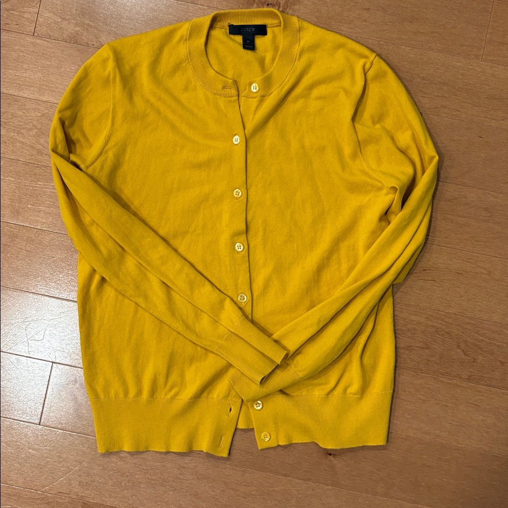 J.Crew Gold/ Mustard Yellow Cardigan